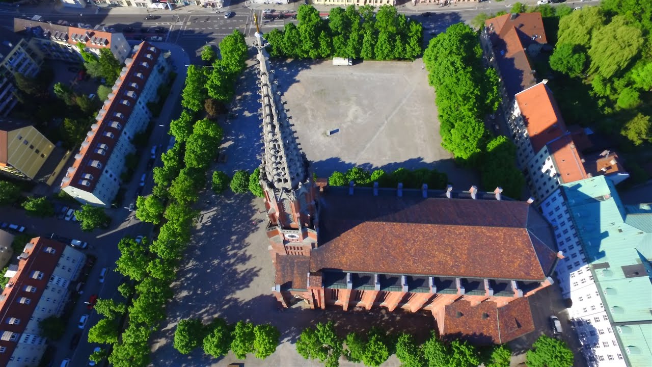 Maria Hilf in München-Au - Kirche von oben