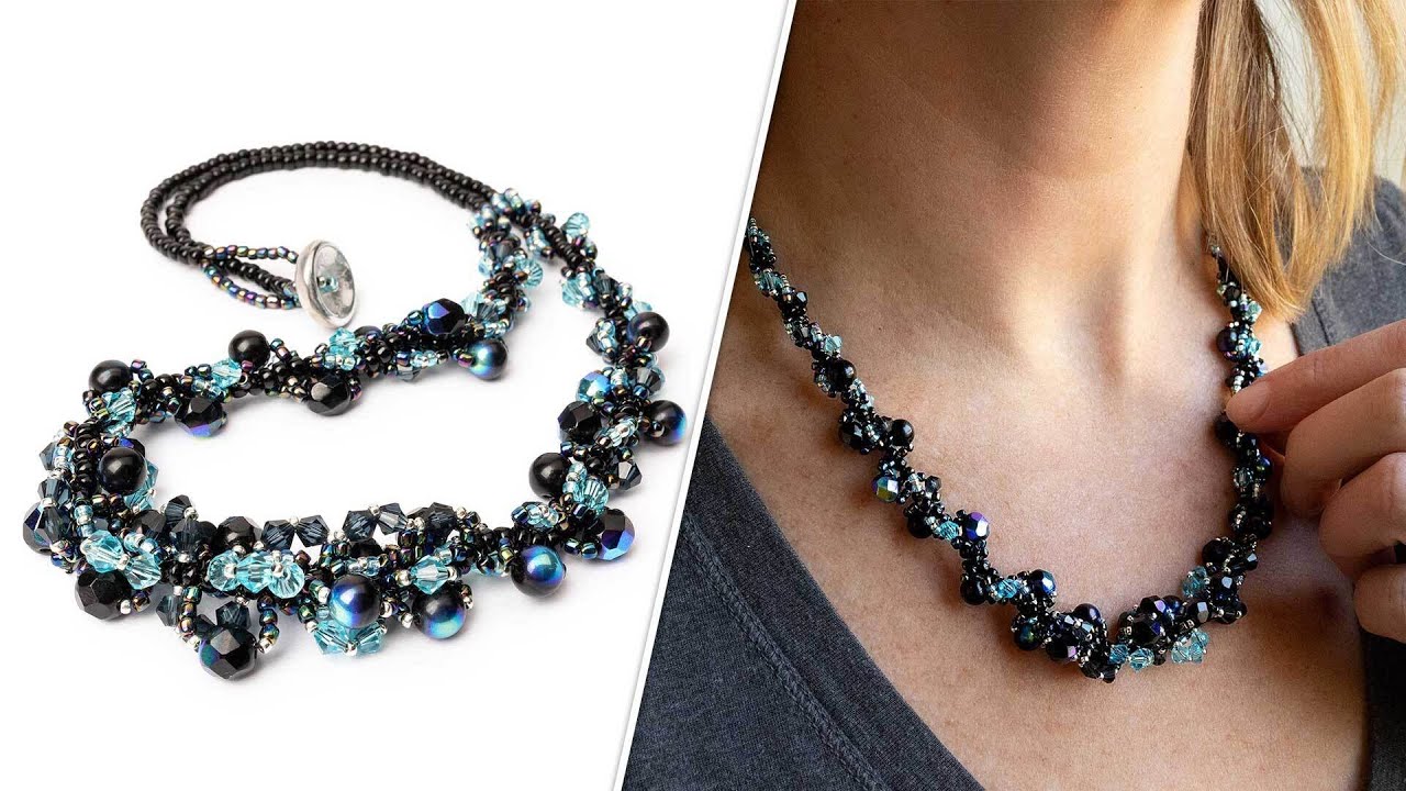 Spiral Dance Necklace - DIY Jewelry Making Tutorial by PotomacBeads