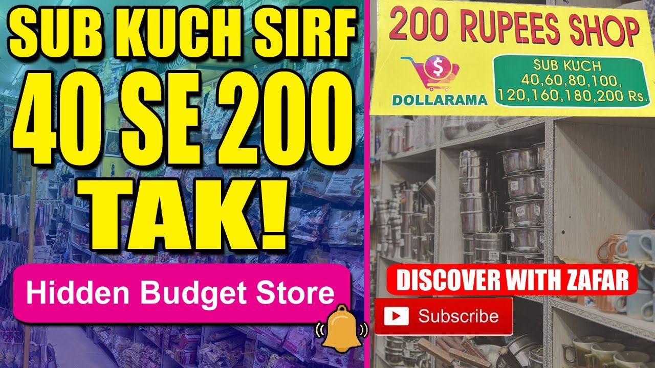 Sab Kuch Sirf 40 Se 200 Tak! | Hidden Budget Store | Viral Video | Discover With Zafar | Vlog 151