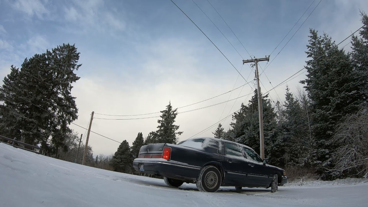Attempting to get a Lincoln Town Car STUCK in Snow… Did I Make it Out Alive?