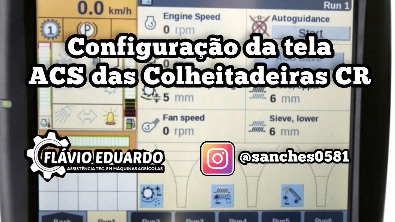 CR - Configuração Tela do ACS das Colheitadeiras CR