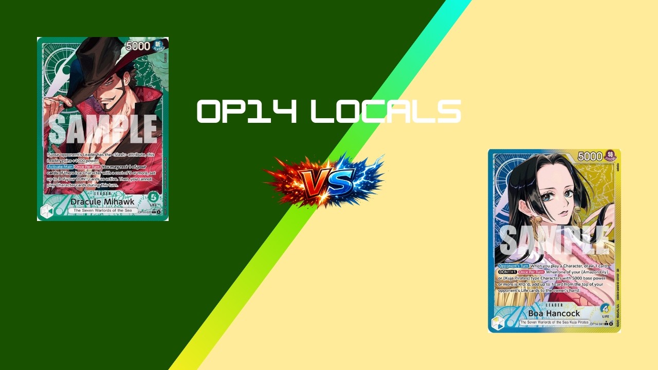 [OP14] OPTCG POV: Mihawk vs BY Boa | Round 2 | Locals | Bounty Pack Match!
