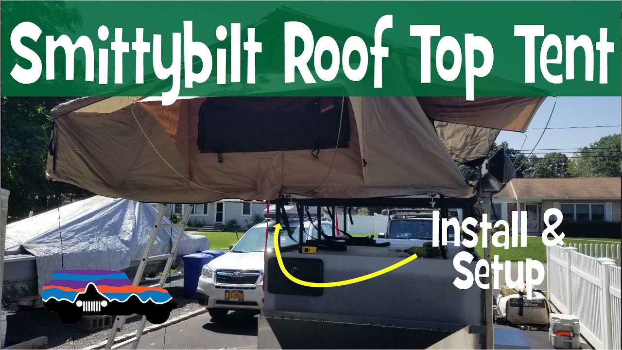 Установка и монтаж палатки на крышу Smittybilt XL OVERLANDER