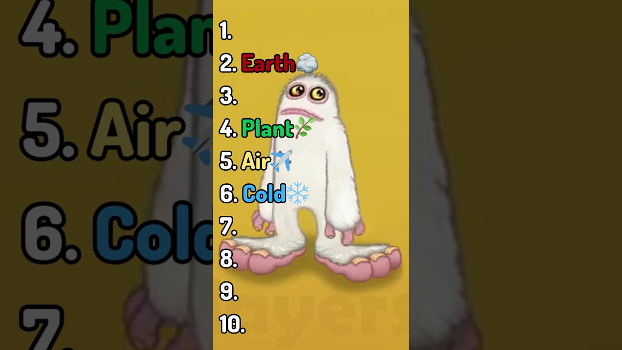 MAMMOTT TIER LIST! #mysingingmonsters