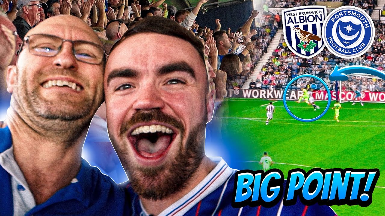 COLBY BISHOP RESCUES POINT FOR POMPEY AT THE HAWTHORNS! 😍 | WEST BROM 1-1 POMPEY