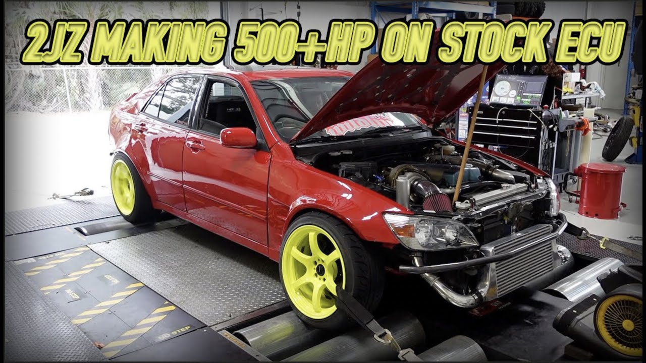 2JZ MAKES 500HP ON STOCK ECU AND EBAY TURBO