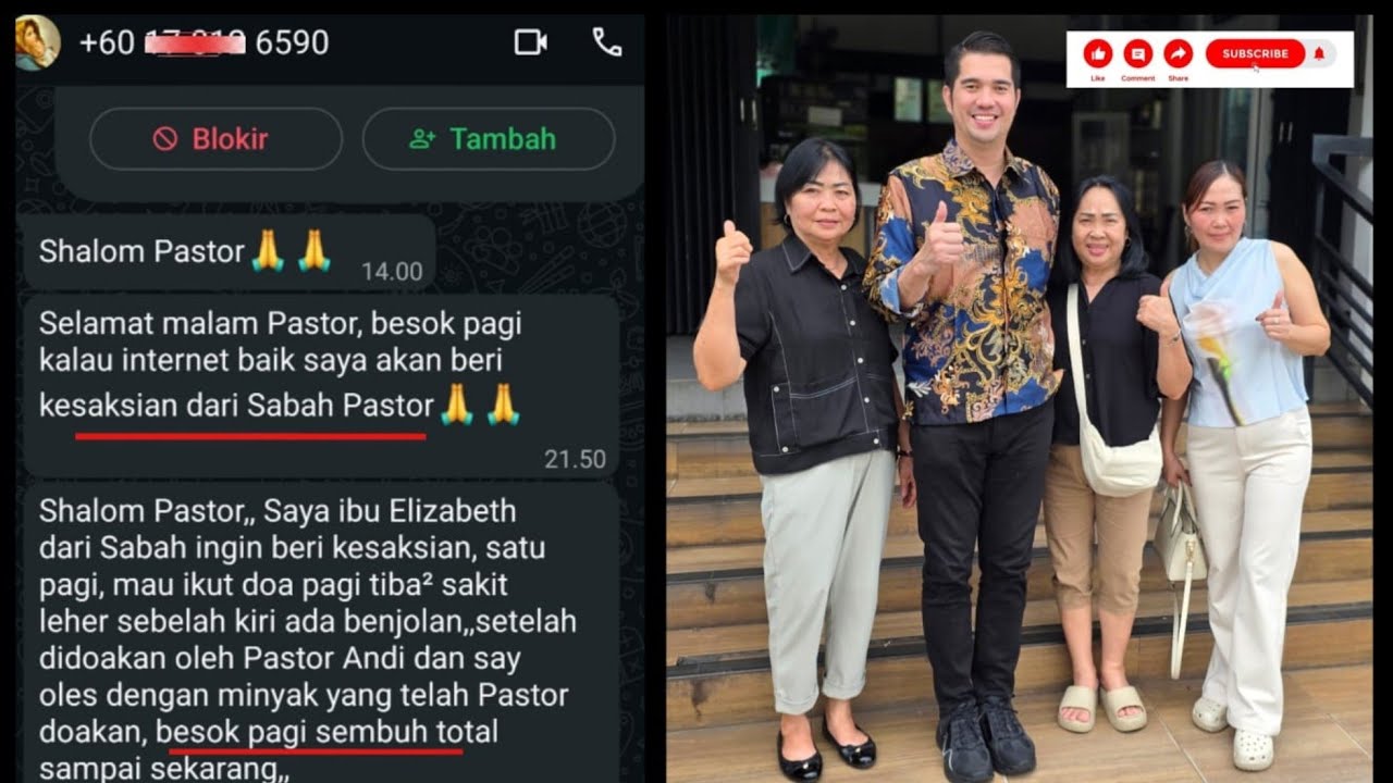 oleskan minyak Doa dalam nama YESUS sakit Sembuh total Subscribe utk menerima kupon pembagian minyak