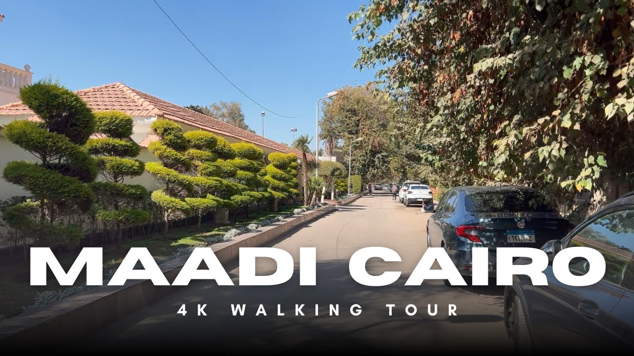 4K Walk in Maadi Sarayat, Cairo 🌿 | Streets 20, 82 & 21 | Friday Morning (Feb 14, 2025)