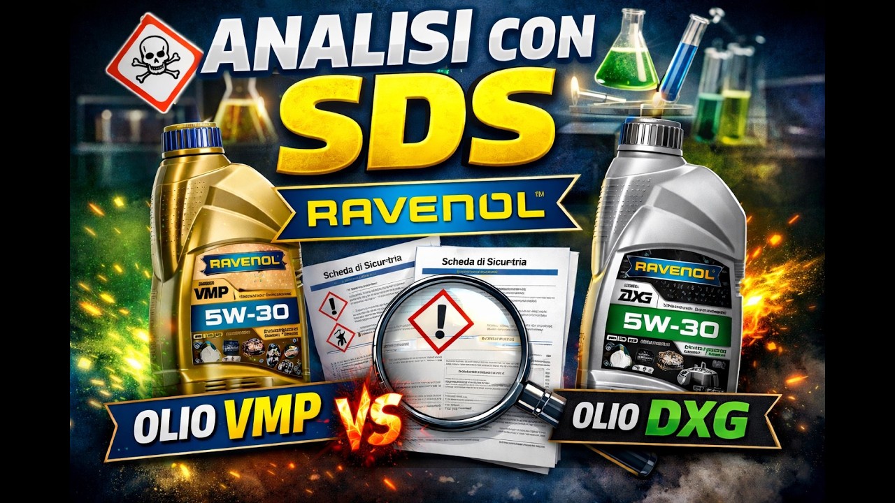 Analisi schede di sicurezza, composizione chimica Olio Ravenol VMP e Ravenol DXG