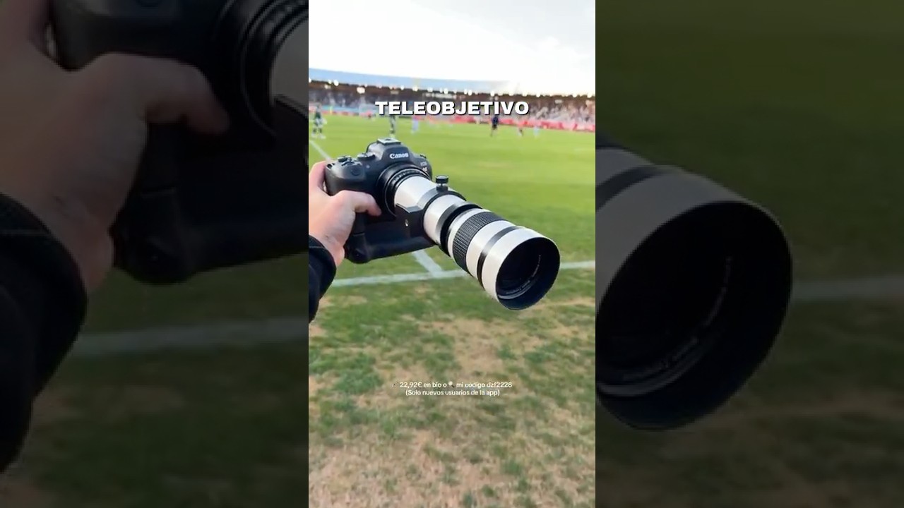 El Teleobjetivo de 50&euro; de Temu 🤔 #shorts #fotografiadeportiva #temu #teleobjetivo