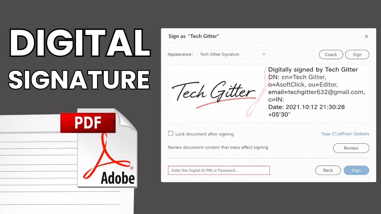 How to Sign a PDF Using Digital Signature Certificate in Adobe Acrobat Reader