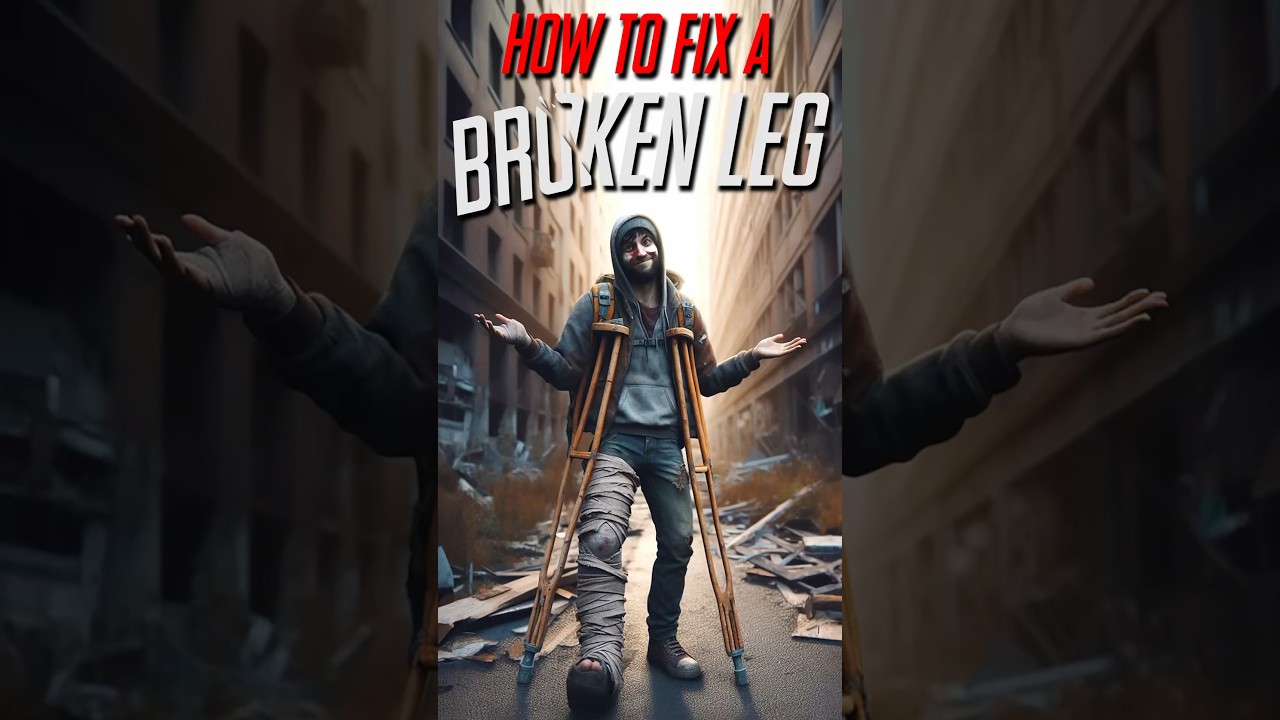 How to fix a BROKEN LEG in DayZ #dayz