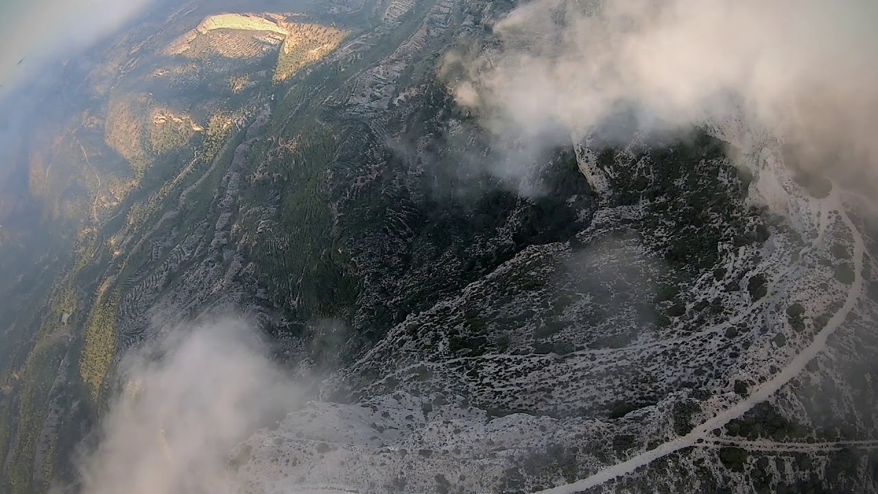 Between the clouds