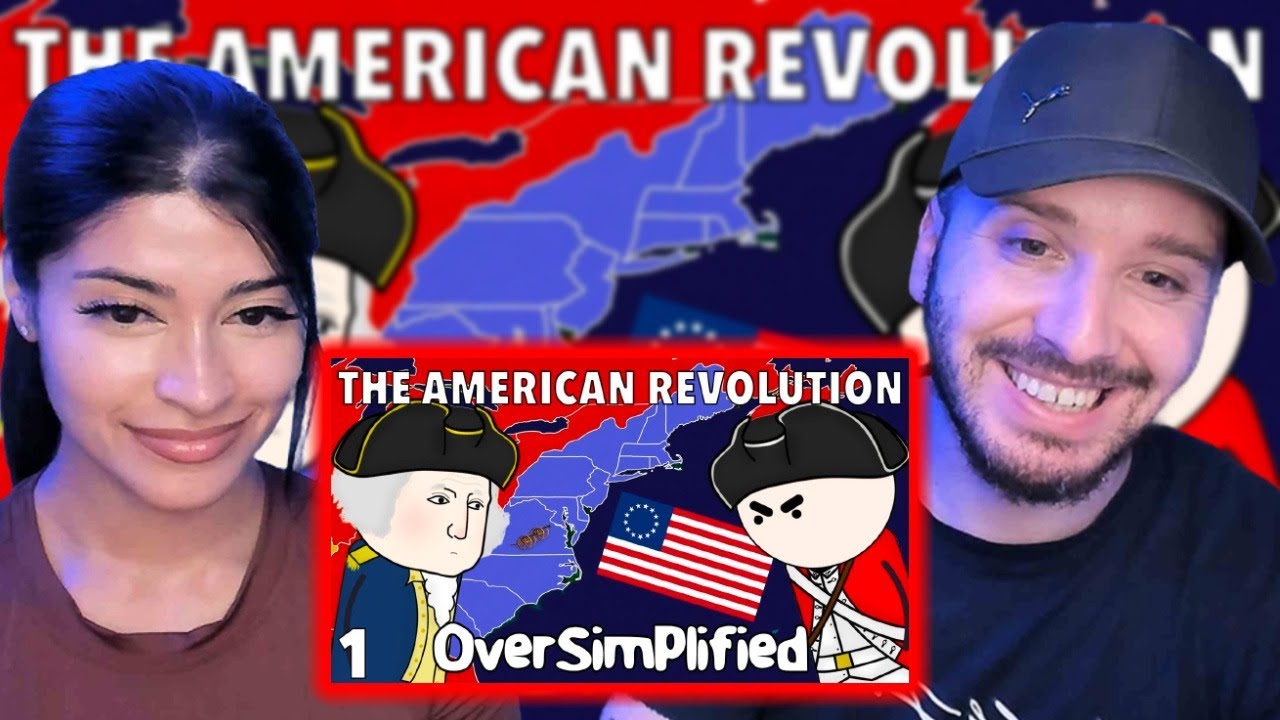 Brits React to The American Revolution - OverSimplified (Part 1)