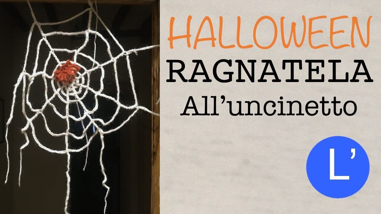 Lezioni di uncinetto - Come fare una ragnatela con ragnetto per HALLOWEEN