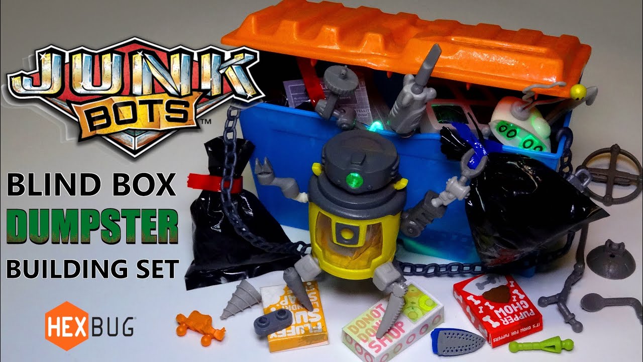 JUNKBOTS Blind Box DUMPSTER! Build custom robots from JUNK & TRASH!