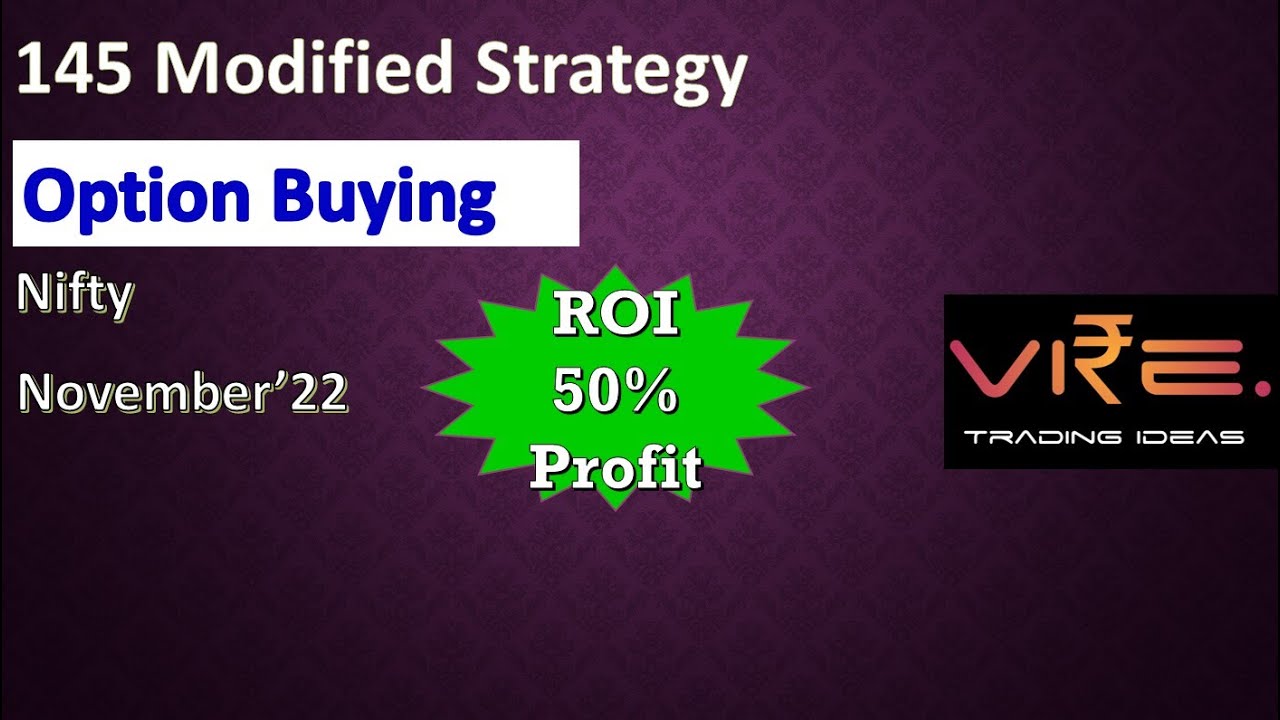 145 Strategy rocking 50% Profit for November Month | Algo trading
