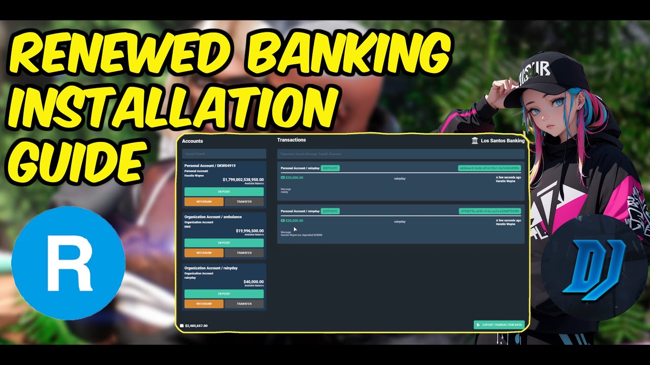 Renewed-Banking | Banking and account management | Renewed | qbcore