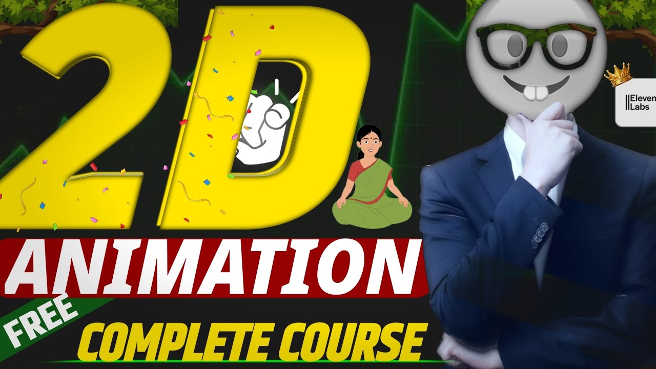 2D Animation copmlete COURSE in hindi | How to make cartoon vidoe in mobile | cartoon full TUTORIAL