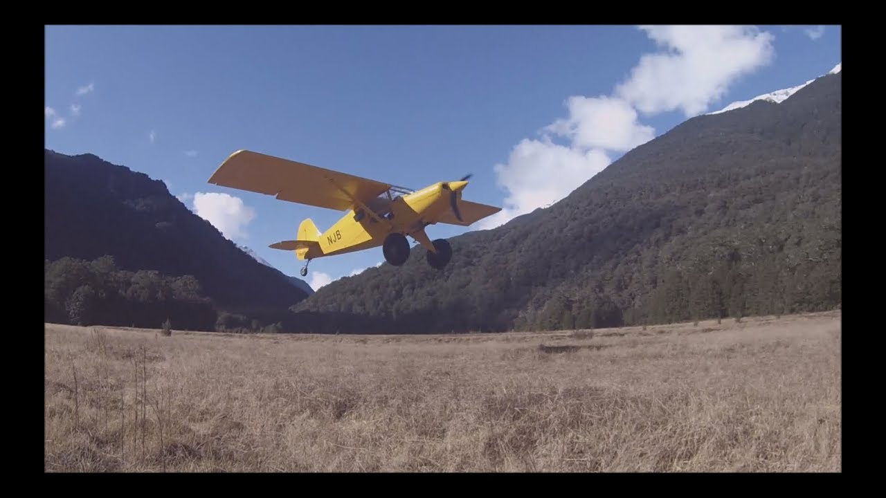 Backcountry flying from small, remote mountain airstrips, Bearhawk aircraft off airport