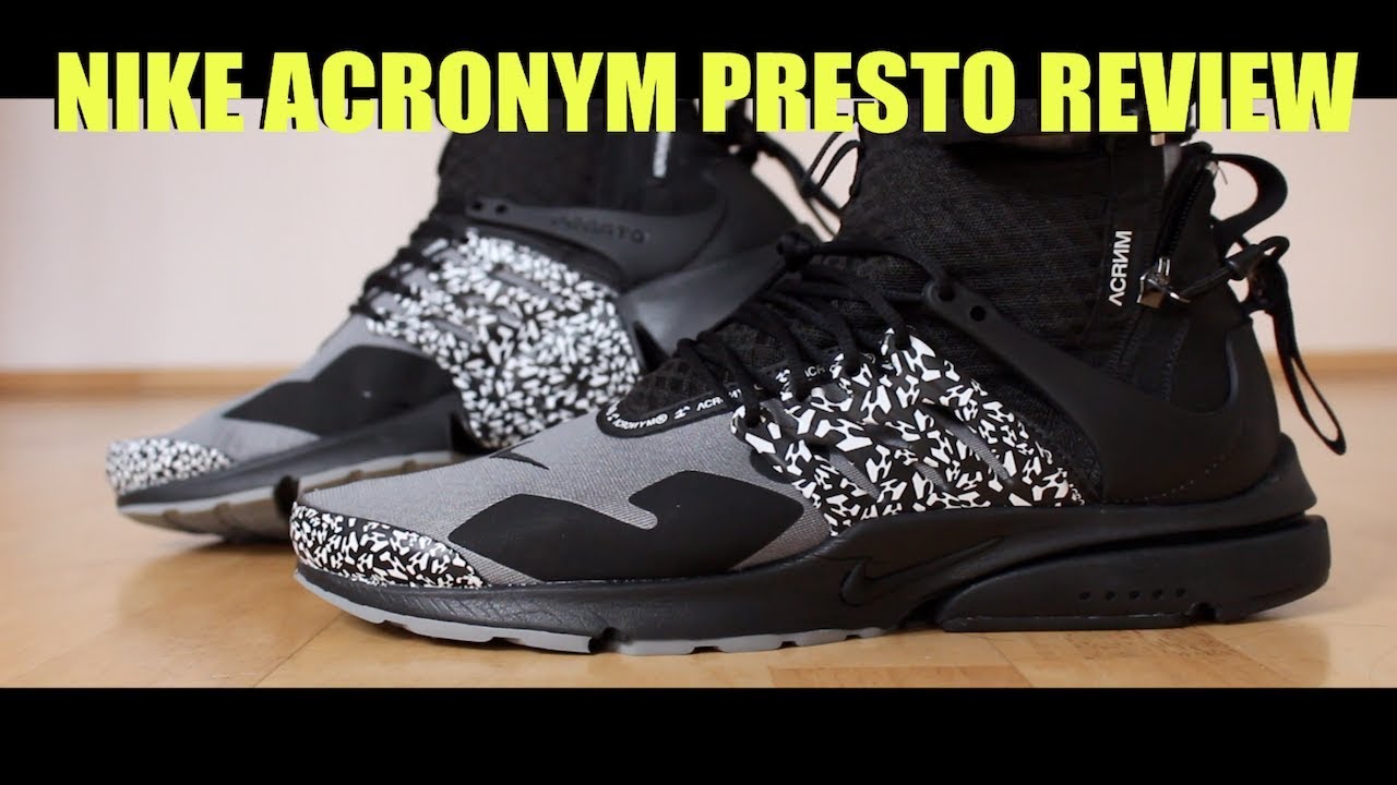 Acronym Nike Presto Cool Grey Review + On Feet