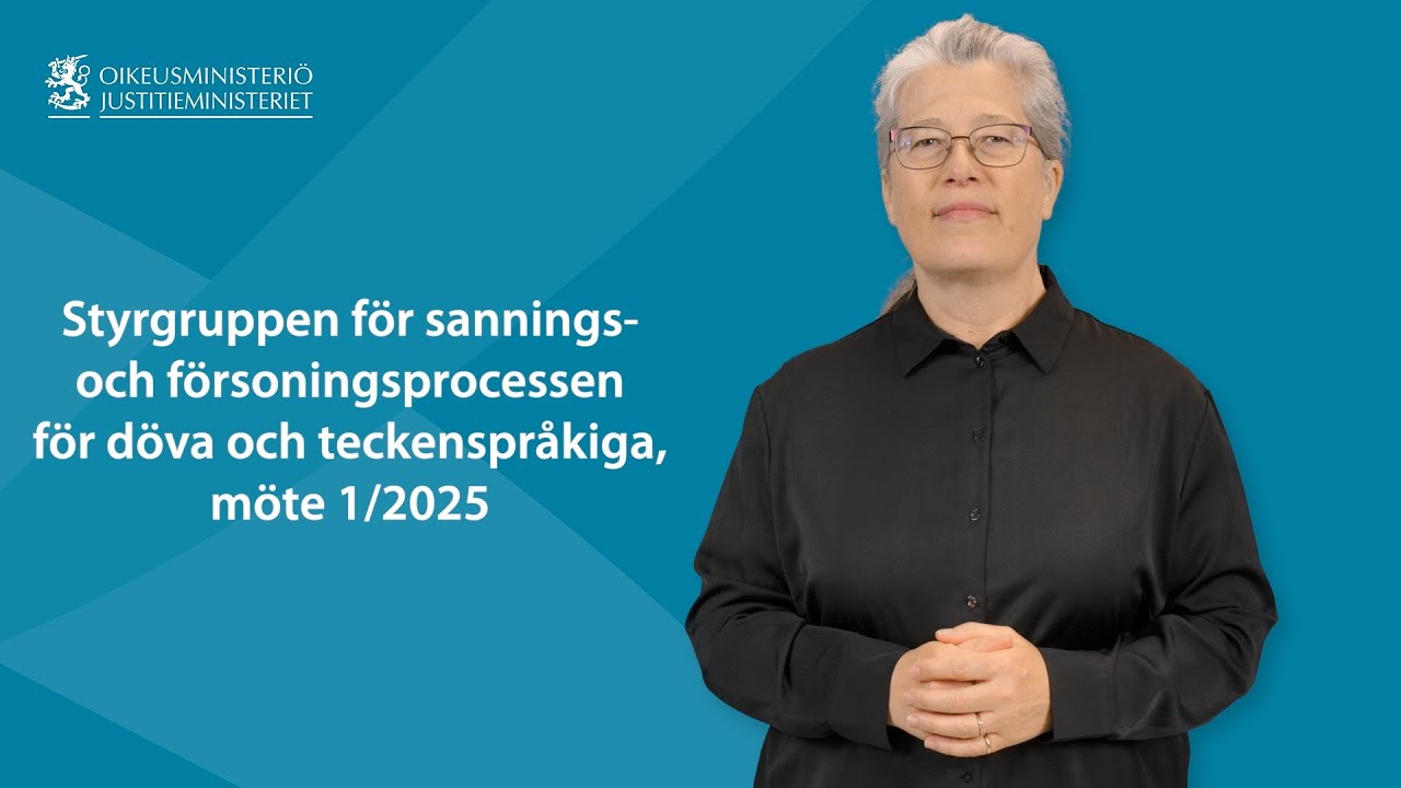 Styrgruppen för sannings- och försoningsprocessen för döva och teckenspråkiga, möte 1/2025
