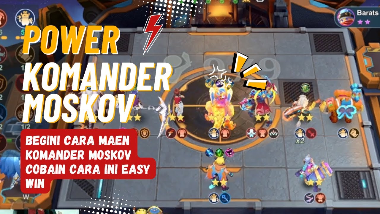 BEGINI CARA MAEN KOMANDER MOSKOV YG BAIK DAN BENAR #mcgogo #gameplay