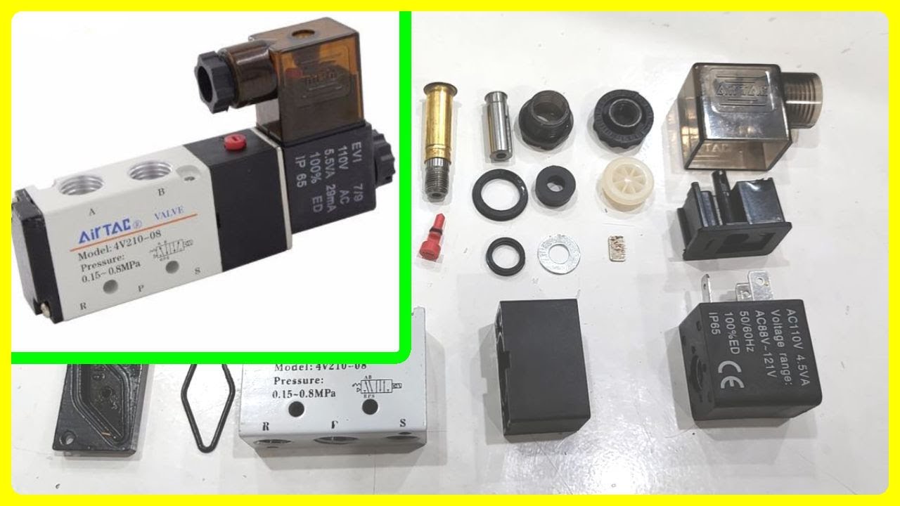 Inside 5/2-way pneumatic solenoid valve - Airtac 4V210-08 - Cấu tạo van khí nén 5/2