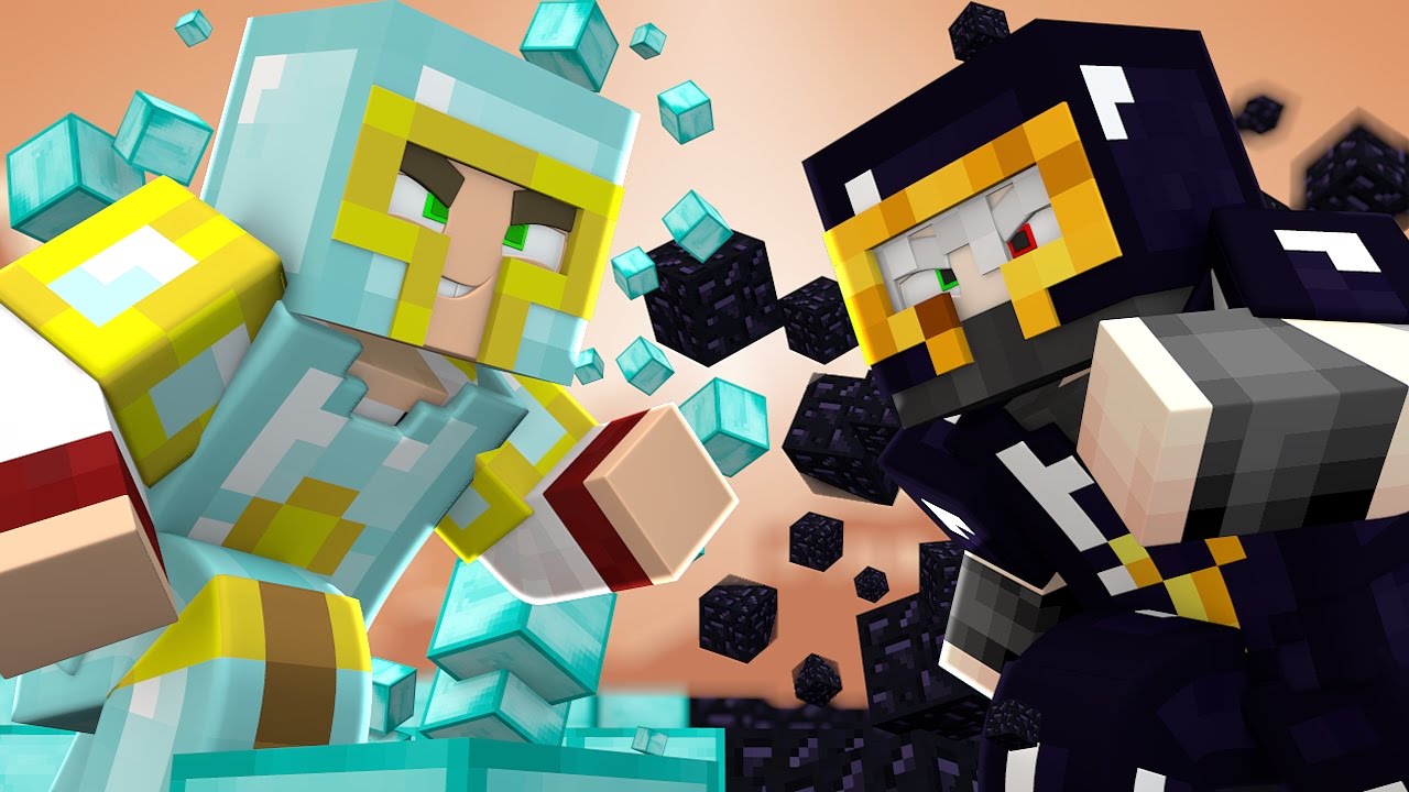 Minecraft: DIAMANTE VS OBSIDIAN ! - BATALHA DE BOSS ‹ PORTUGAPC ›
