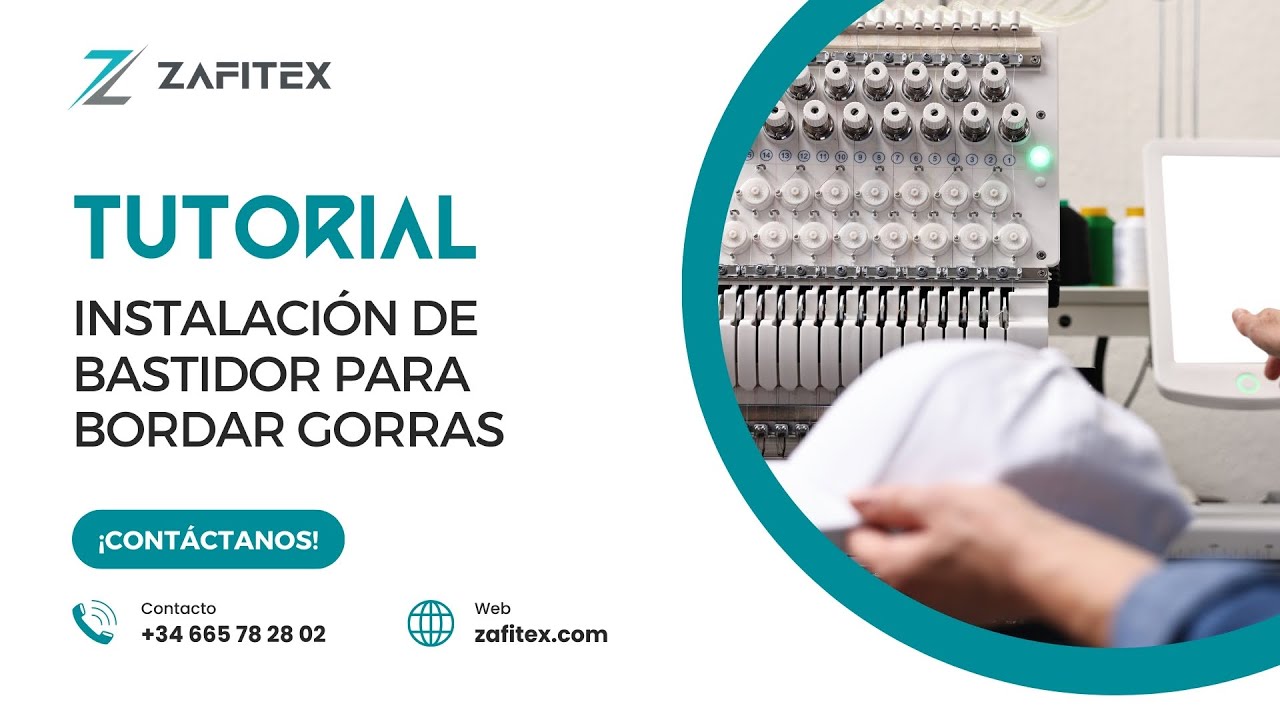 Instalación de bastidor para bordar gorras – Paso a paso