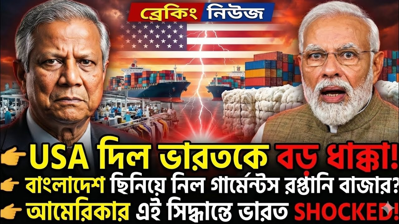 USA দিল ভারতের বড় ধাক্কা! বাংলাদেশের হাতে গেল গার্মেন্টস বাজার | মোদি হতবাক | Shonar Bangla