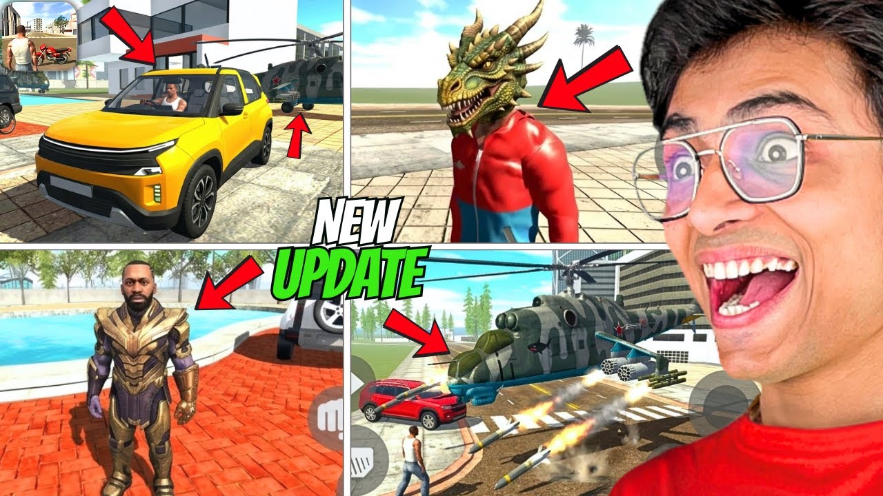 New Update in INDIAN BIKE DRIVING 3D😱 Army Helocopter