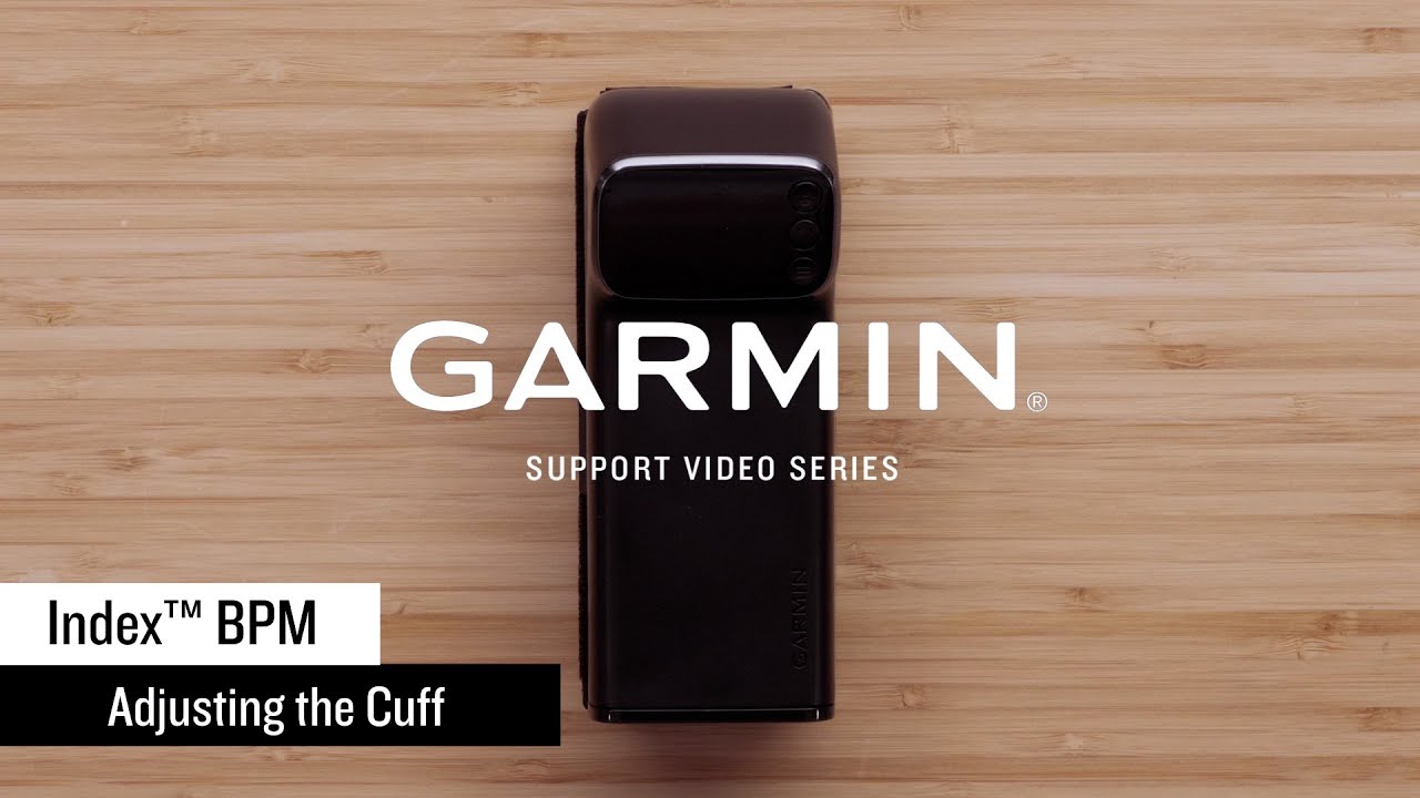 Garmin Support |  Index&trade; BPM Smart Blood Pressure Monitor | Adjusting the Cuff