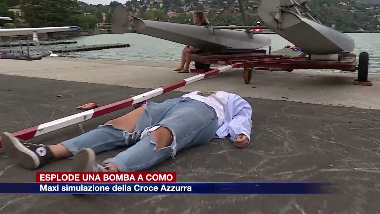 Etg - Como, simulata una maxi emergenza con la Croce Azzurra
