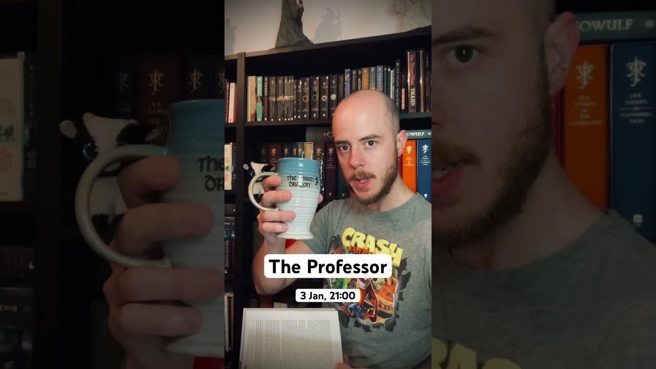 A toast to &ldquo;The Professor&rdquo; #tolkien #lotr #books #jrrtolkien #library #middleearth #fantasy