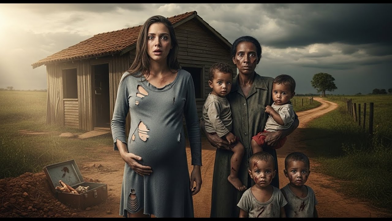 GRAVIDA E SEM TETO ENCONTROU UMA MULHER ABANDONADO COM 3 FILHOS    E UMA SURPRESA ACONTECEU