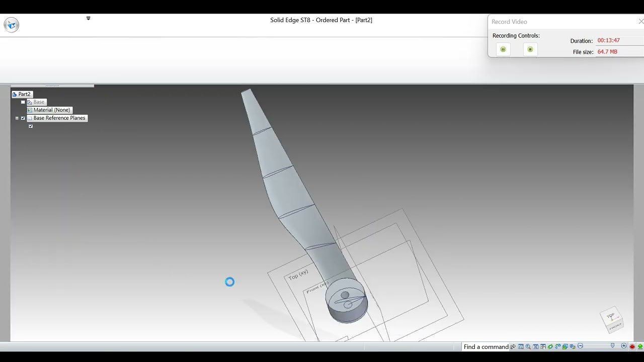 propeller - Computer Aided Design ( Solid Edge Software)
