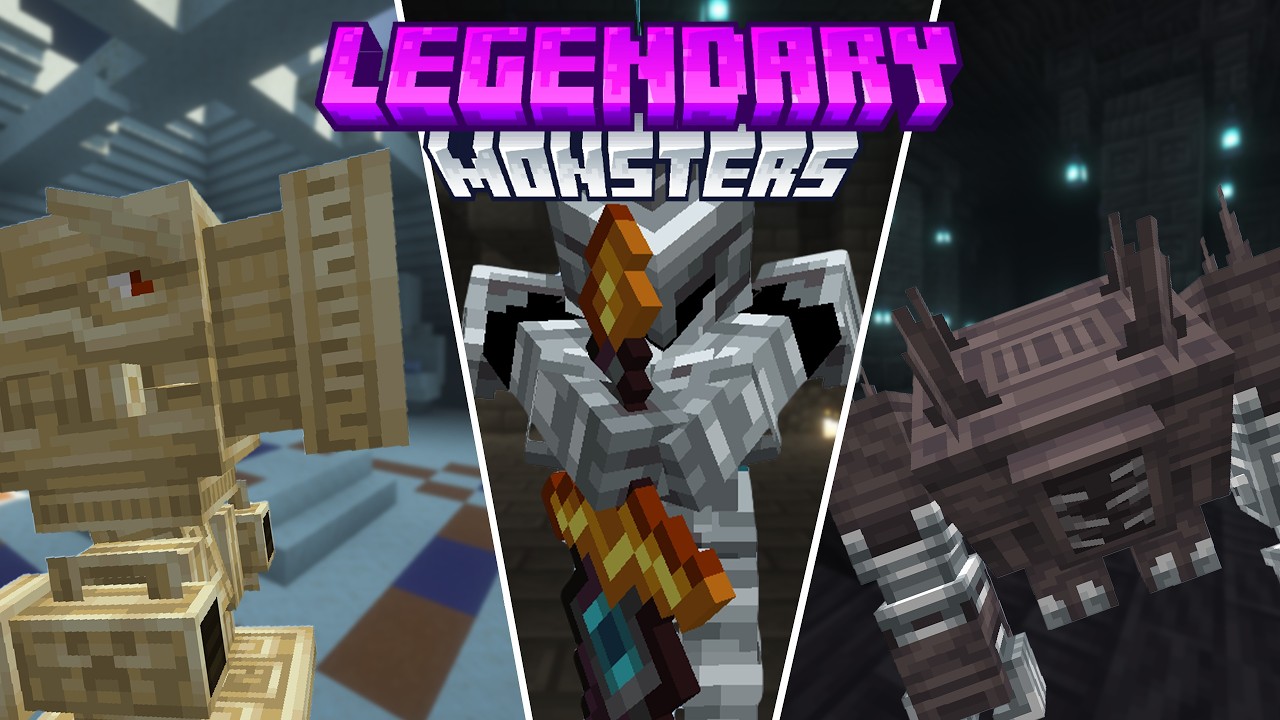 МОД НА БОССОВ В МАЙНКРАФТ ► 100дней 100модов. Обзор мода Legendary Monsters #116