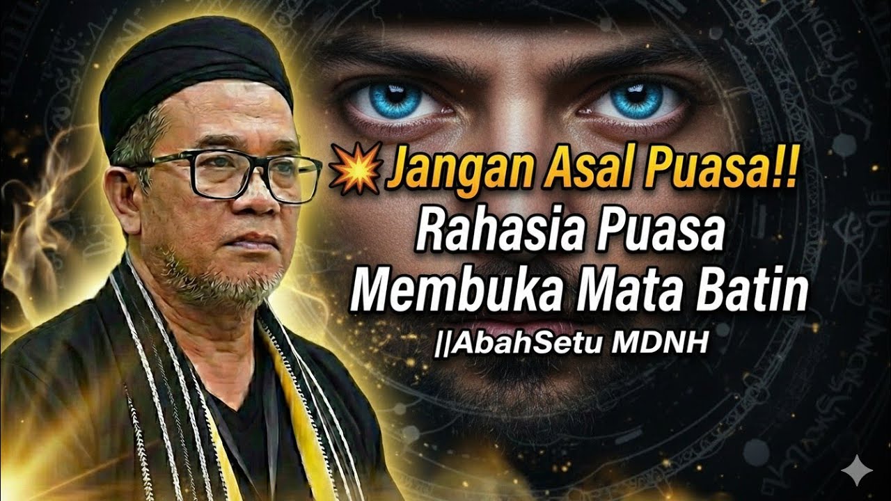 💥Jangan Asal Puasa‼️Rahasia Puasa Membuka Mata Batin ||AbahSetu MDNH