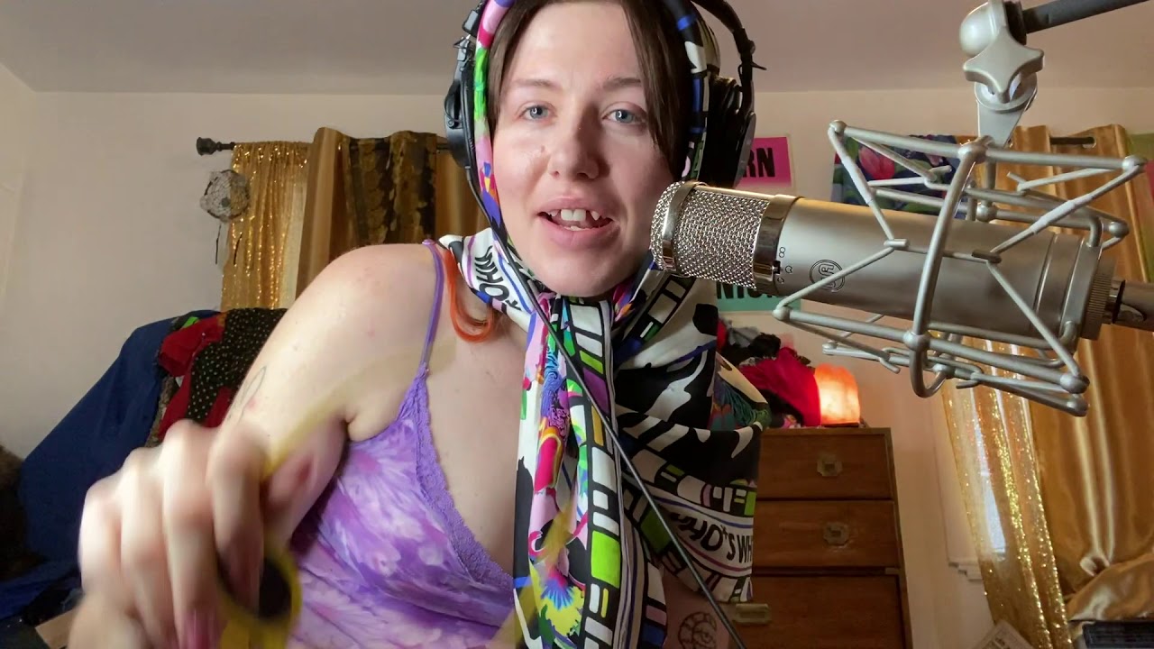 ASMR 1(eating, keys,tissue paper,nails,goo, happy thoughts)