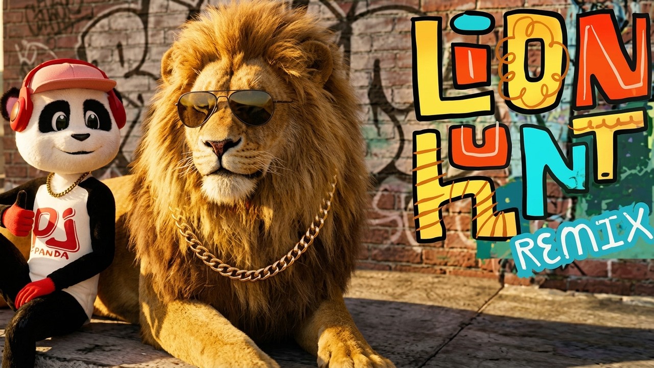Lion Hunt Remix For HipHop Lovers | Pj Panda | Raised On Hip•Hop | Nursery Rhymes