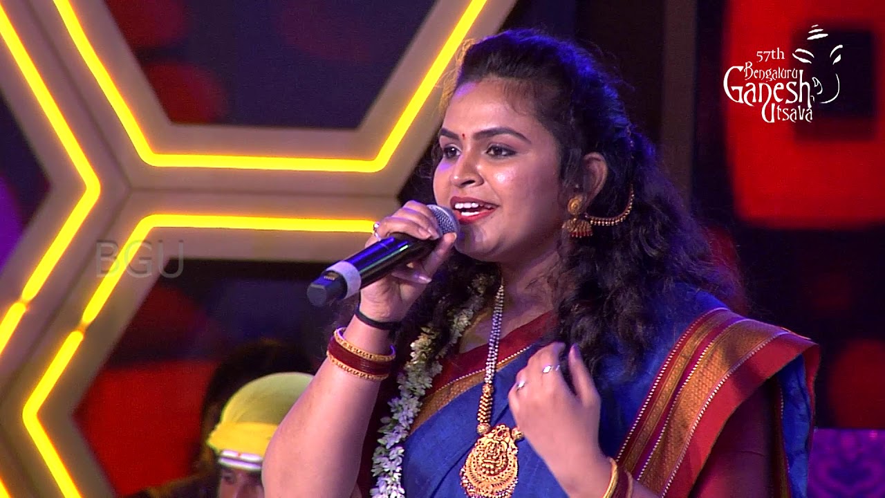 NIMBIYA BANADA MYAGALA |Kannada Folk Song | Suhana Syed | 57th Bengaluru Ganesh Utsava 2019