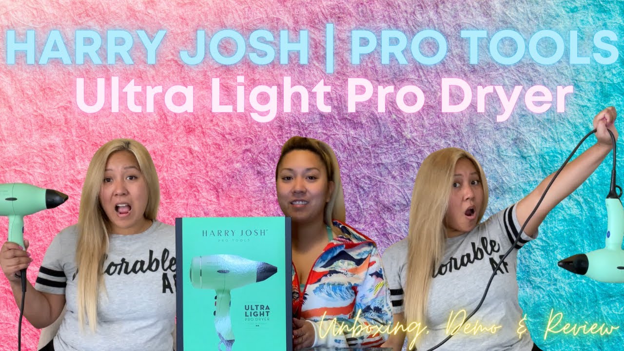 Best Blow Occupation Ever! | Harry Josh Pro Tools Ultra Light Pro Dyer Demo & Review | Blonde Asian