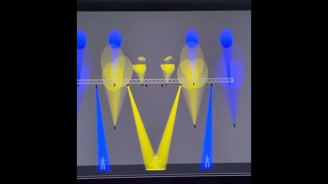 ChamSys Magic Q - programming Cue Stacks: positions, color and beam effects. Magic Q Visualizer. 