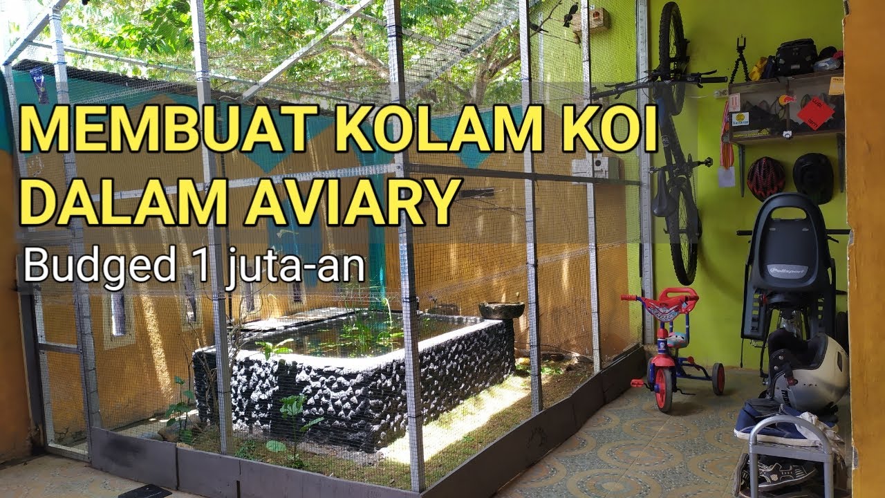 Kolam Koi dalam Aviary | Budged 1 jutaan