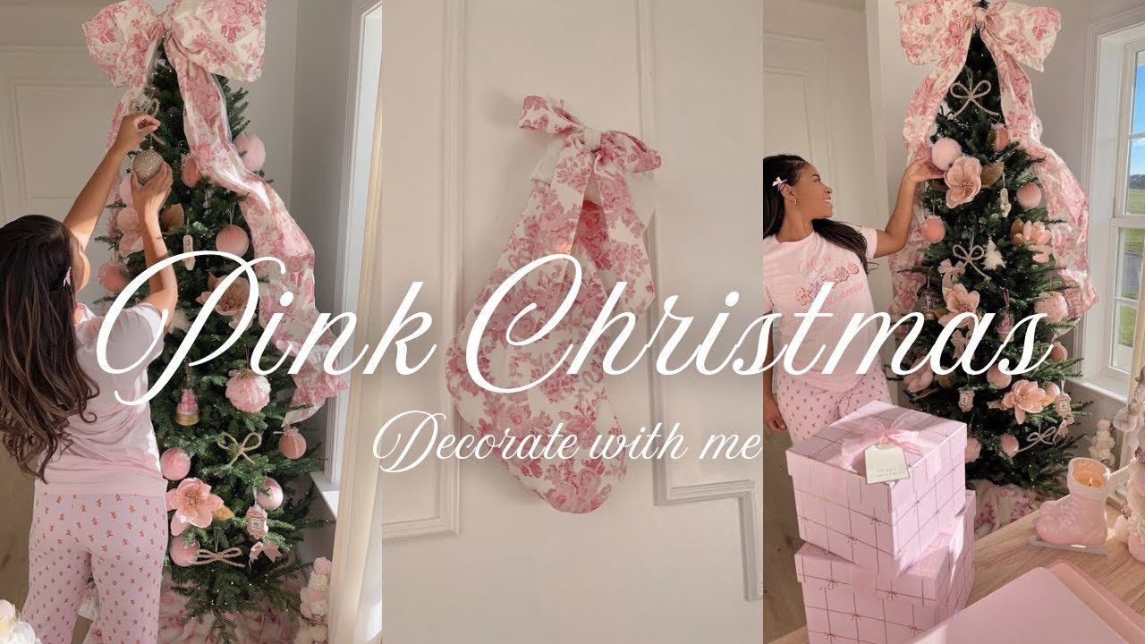 NEW Decorate With Me for CHRISTMAS 🎀 COZY Pink Christmas Decor IDEAS for 2025 🎄