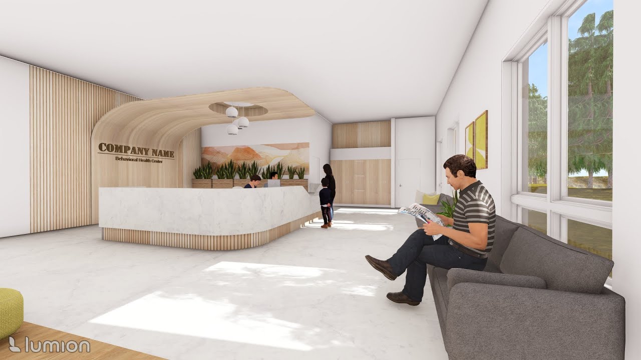 ShuNing Interior Design &mdash;Lumion 3D Animation | Health Center Reception Lobby