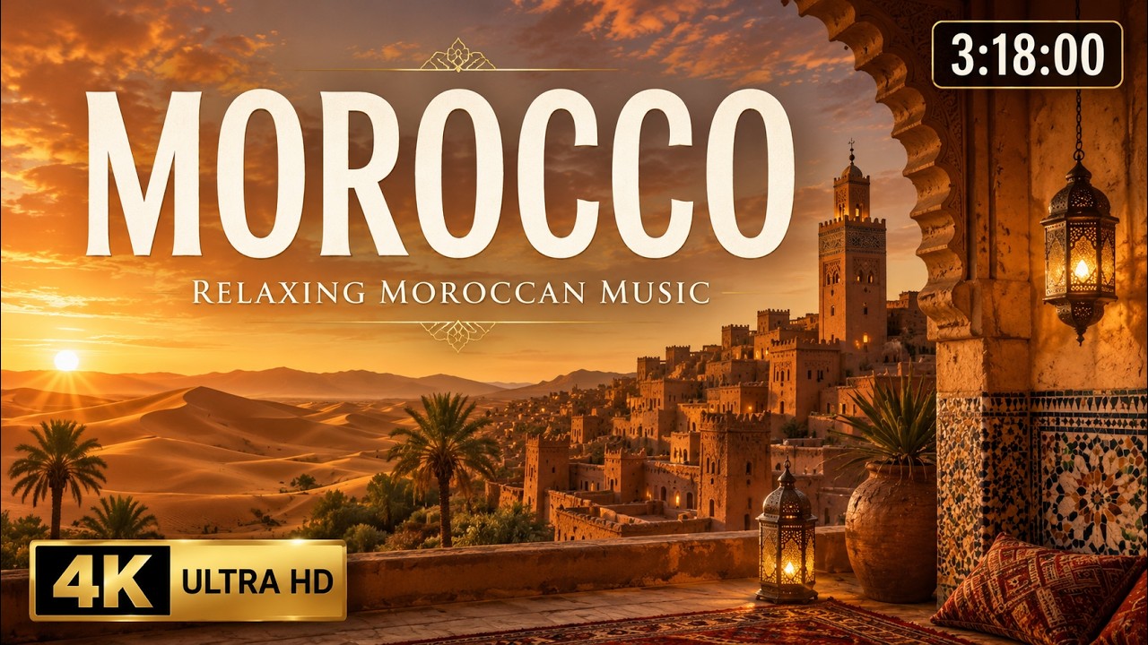 MOROCCO 4K Ultra HD | 🇲🇦 Relaxing Moroccan Music, Sahara Desert & Cinematic Travel