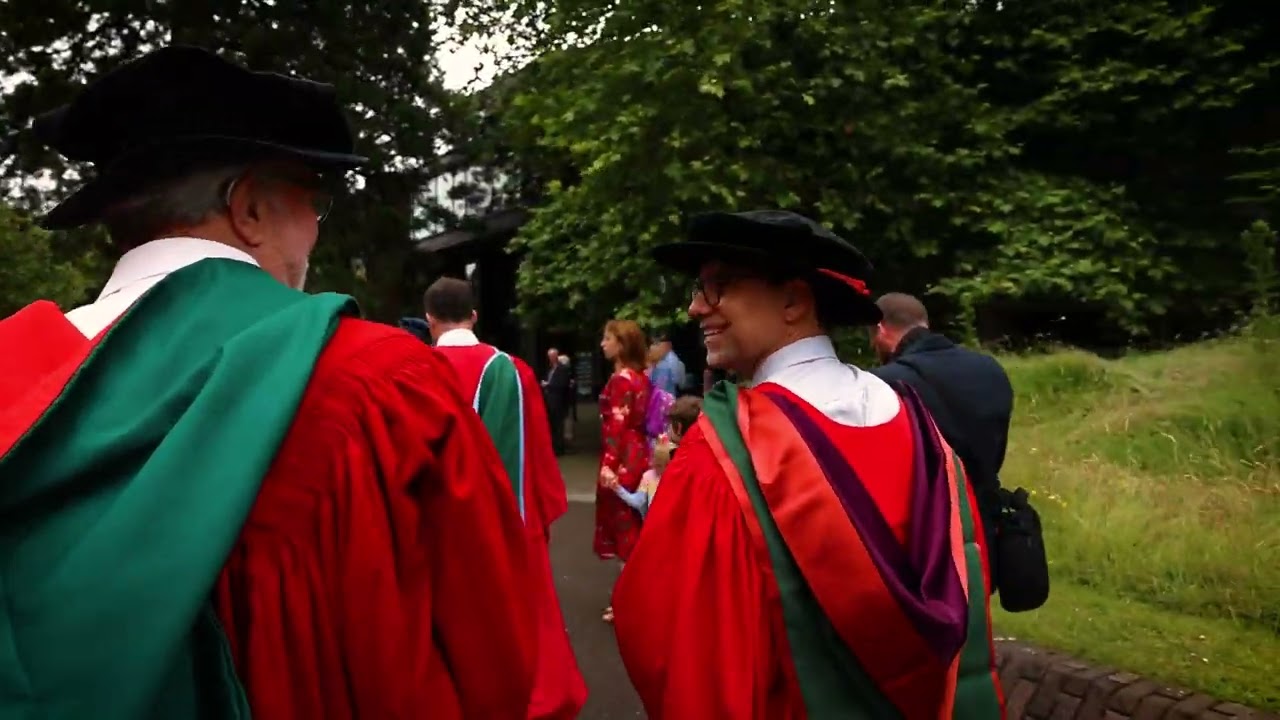 UCC STEM PhD Graduates Procession through the Quad