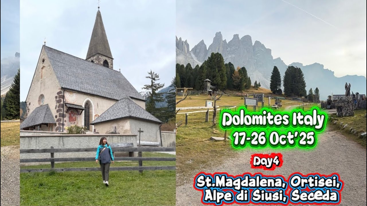เที่ยวโดโลไมท์ : Dolomites, St.Magdalena, Ortisei, Siusi, Seceda #dolomites 